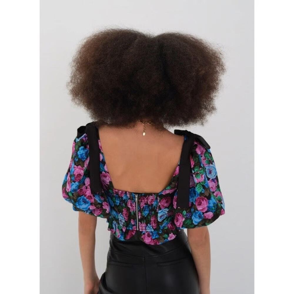 For Love & Lemons Maggie Floral Crop Top - Picture 6 of 6